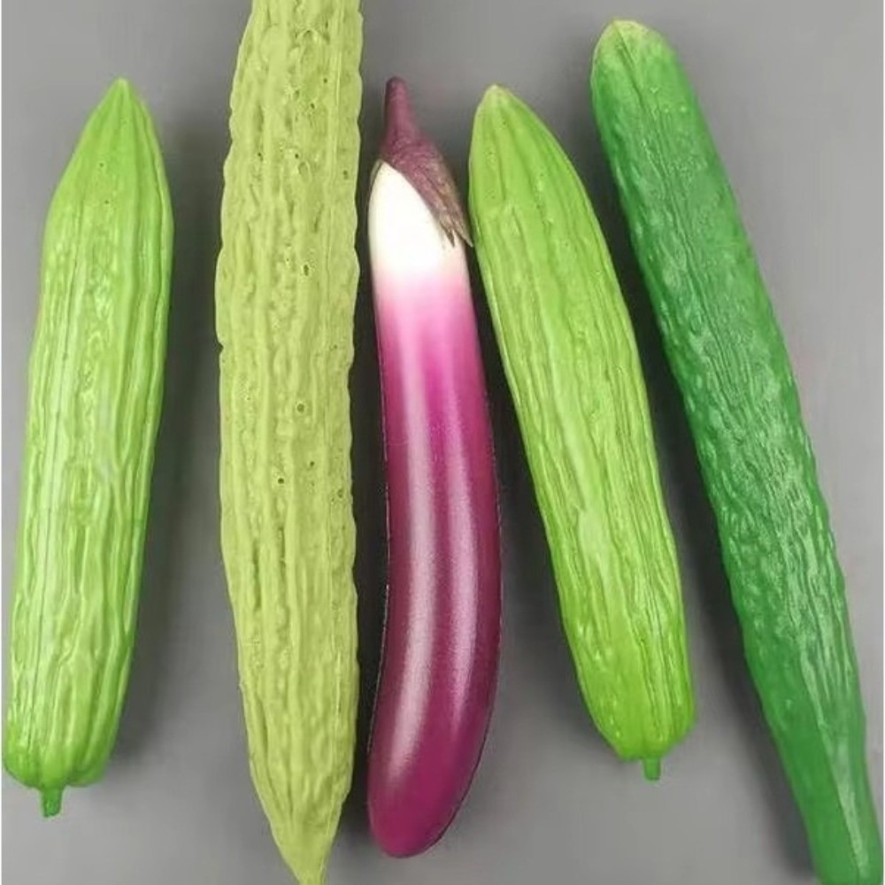 Photography Still Life - Légumes artificiels en PU : Concombre,