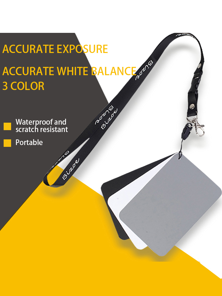Color Checker Card - Carte d'équilibre des blancs 18%, carte