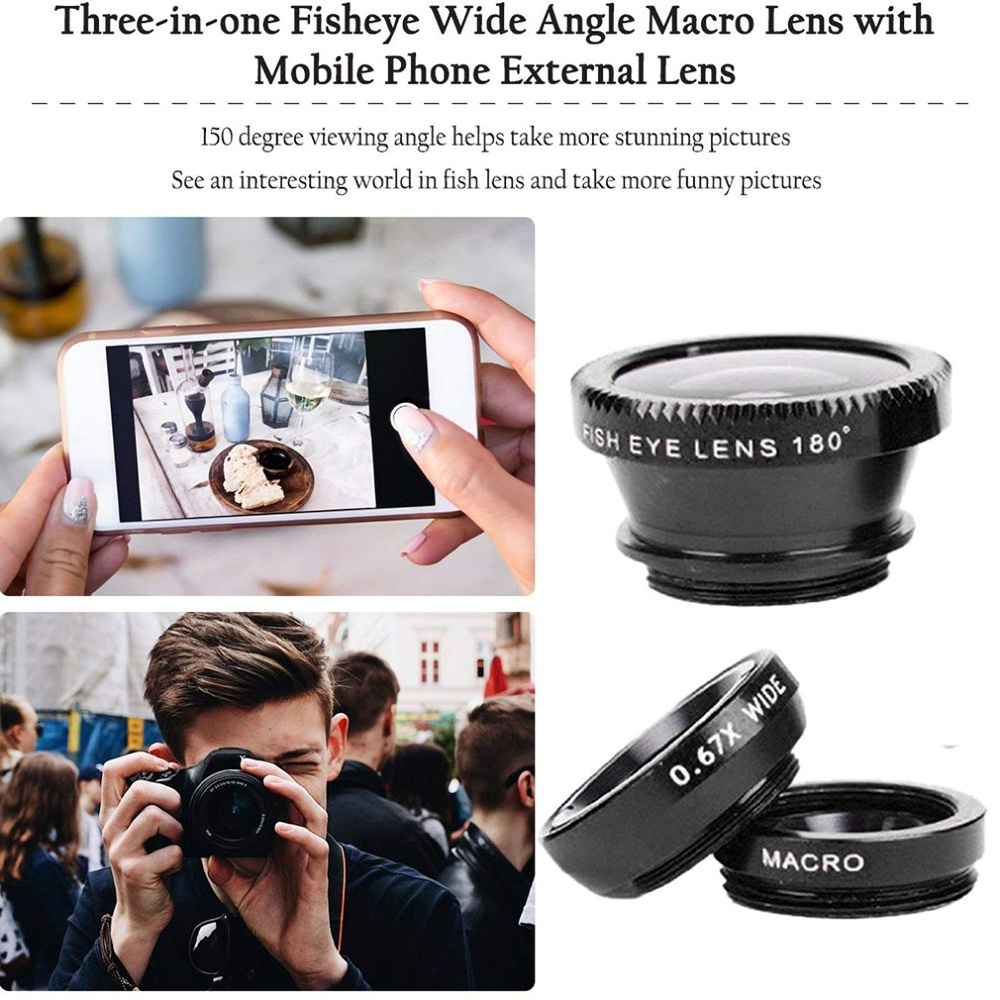 Objectif universel 3 en 1 pour - Photography Xiaomi avis et prix