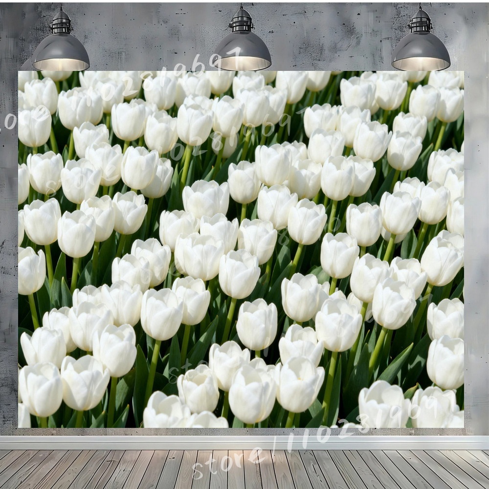 Arrangement de pivoine blanche - Photography Backdrop Muslin avis et prix